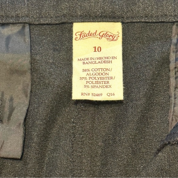 💥5/$15 🍂 Cropped Pants Business Work Straight Leg Fall Autumn Winter ❄️ - Picture 5 of 7